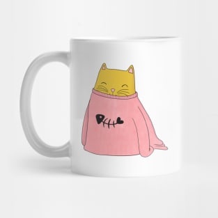 Snuggly Jumper Kitten Mug